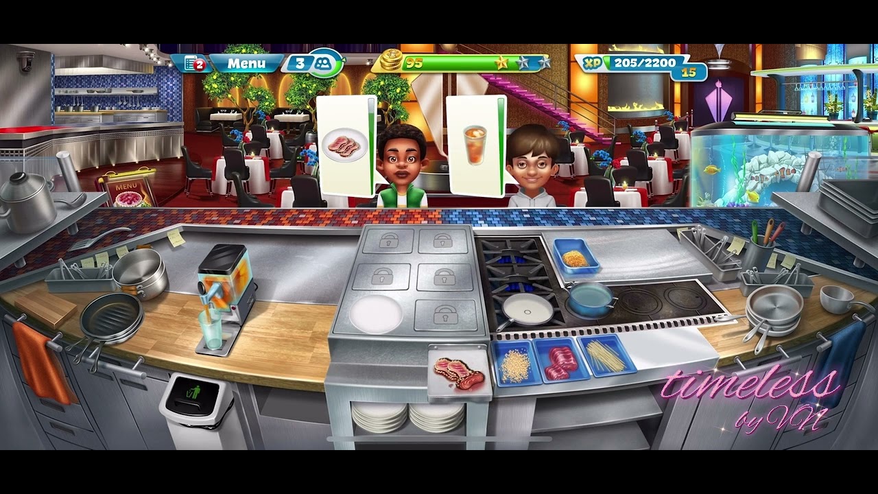 COOKING FEVER | UNLOCKED Gourmet Restaurant Level 1-5 | Completed with 3 Stars