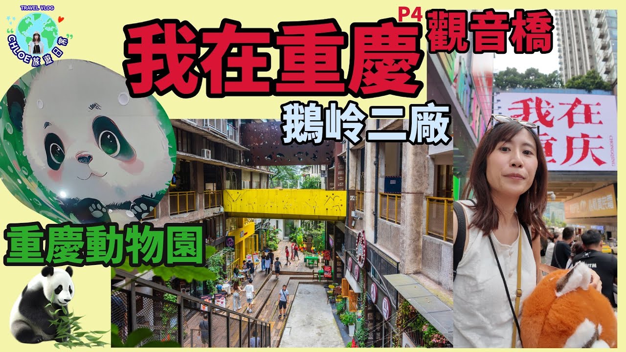【中國遊🇨🇳重慶ep4】鵝岭二廠岩年輕人行 觀音橋網紅打卡位 多人到喊 重慶動物園長者免費