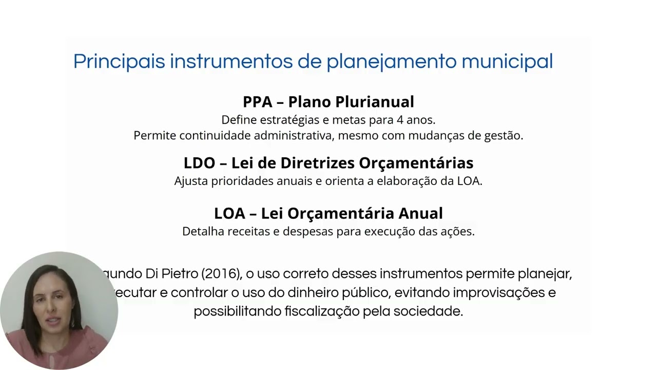 Aula 5   Instrumentos do planejmento municipal