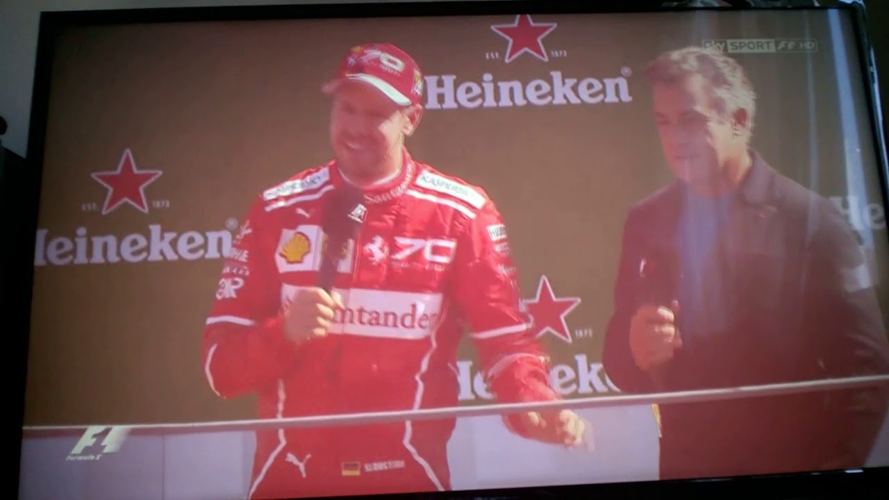 Discorso di Vettel in italiano ai Tifosi (Monza 2017)