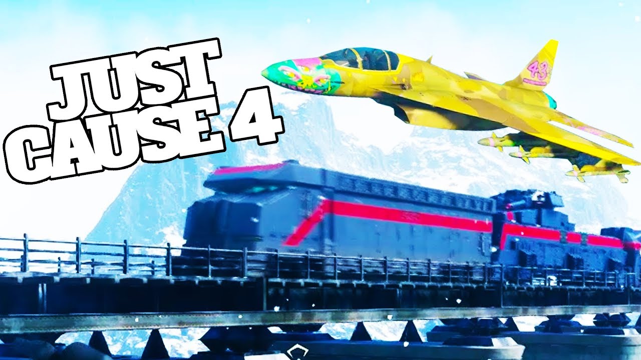 Когда посадка истребителя на неуправляемый поезд в Just Cause 4 проходит так, как и ожидалось