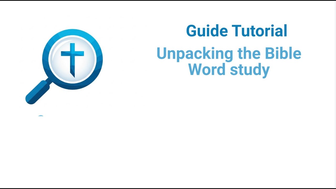 Master the Bible Word Study Tool in Logos  Step by Step Walkthrough