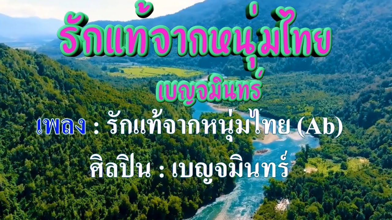 ♬รักแท้จากหนุ่มไทย เบญจมินทร์ #karaoke #คาราโอเกะ