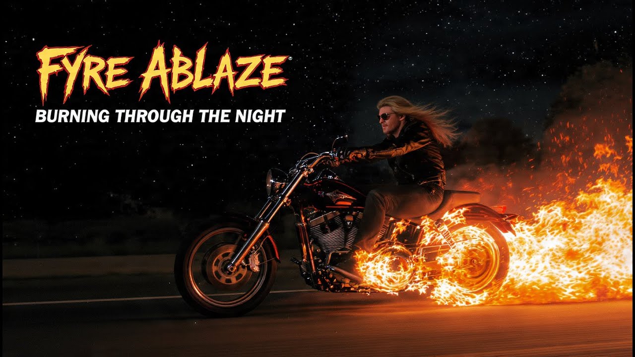 Fyre Ablaze - Burning Through The Night (Lyric video) / 80's melodic hard rock