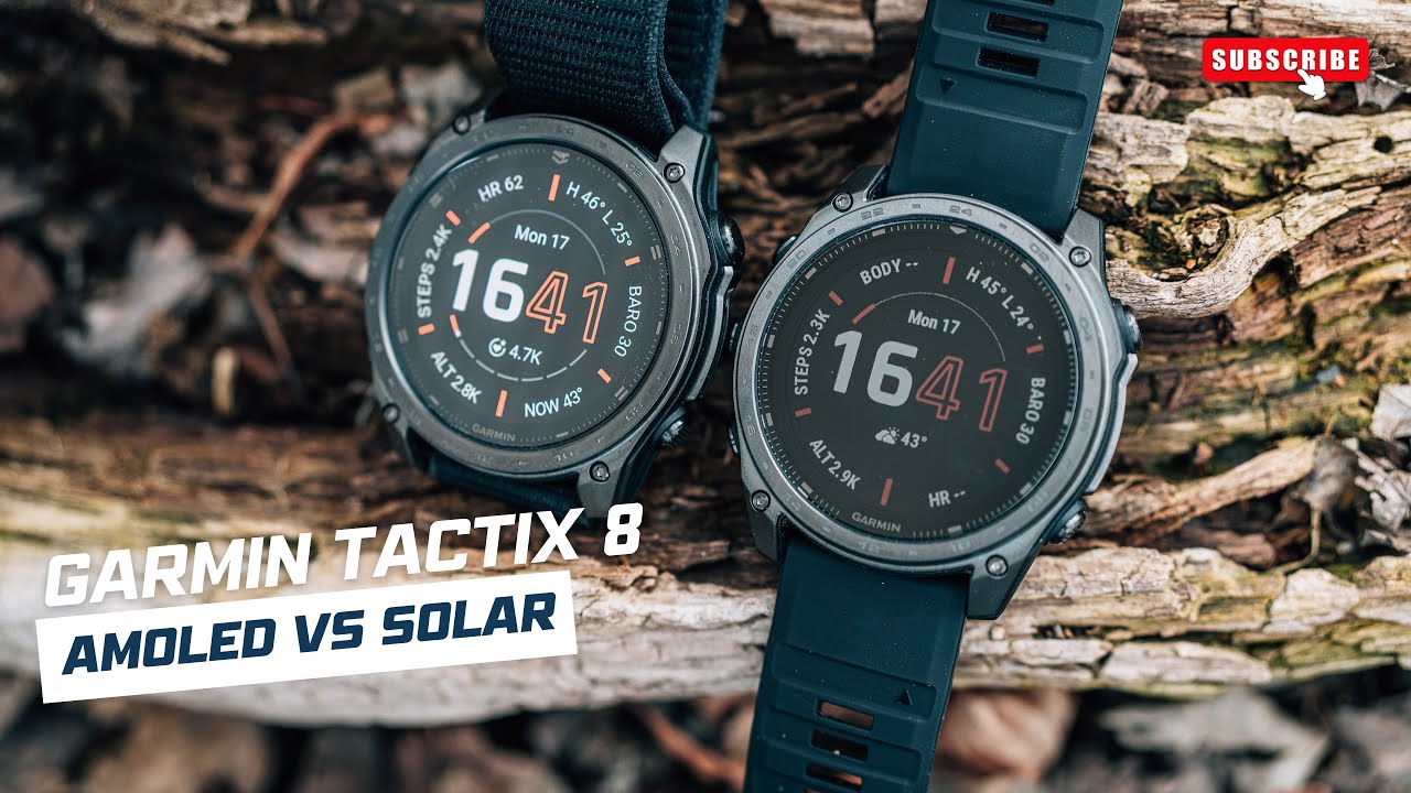 Garmin Tactix 8 51mm AMOLED vs Solar Edition