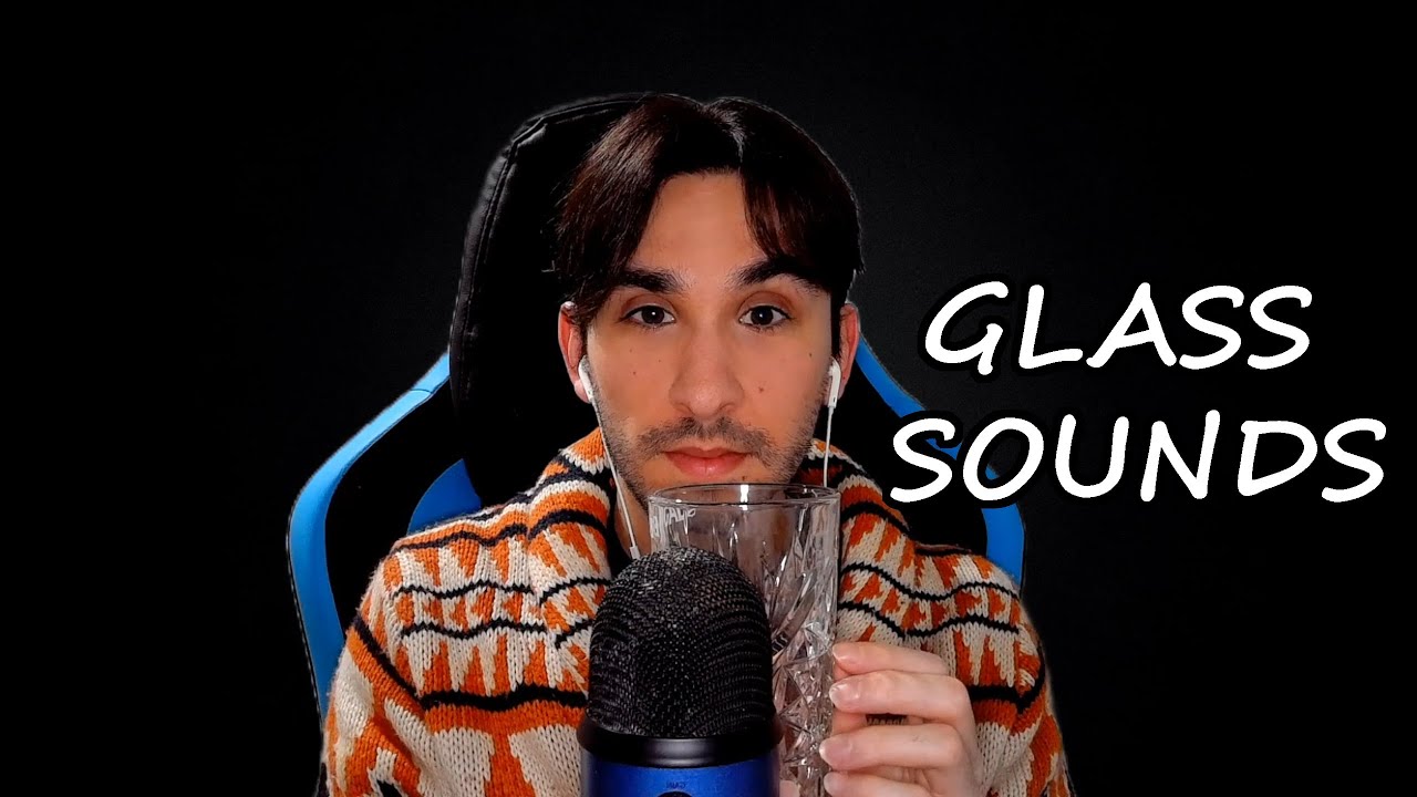 💤 ASMR tapping y scratching en VASO DE CRISTAL para dormir profundamente😴 ASMR mi trigger FAVORITO