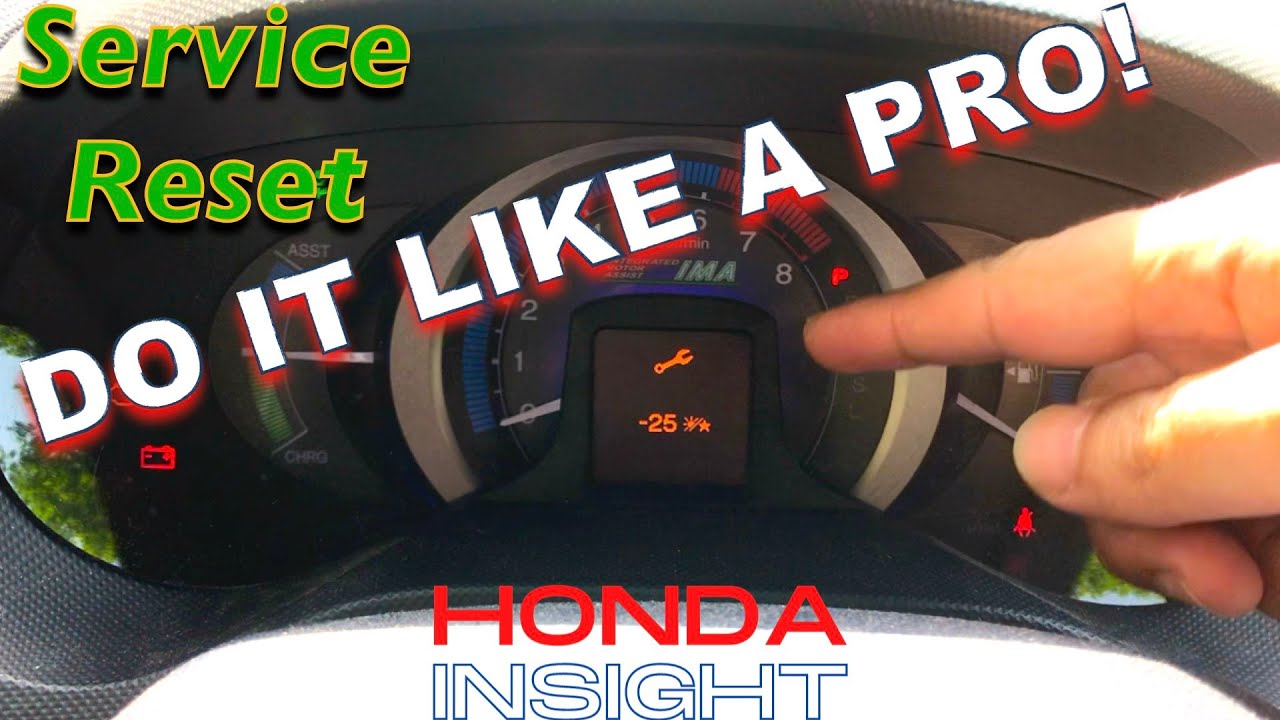 Сброс сервисного интервала Honda /insight/civic/jazz/accord/cr-v