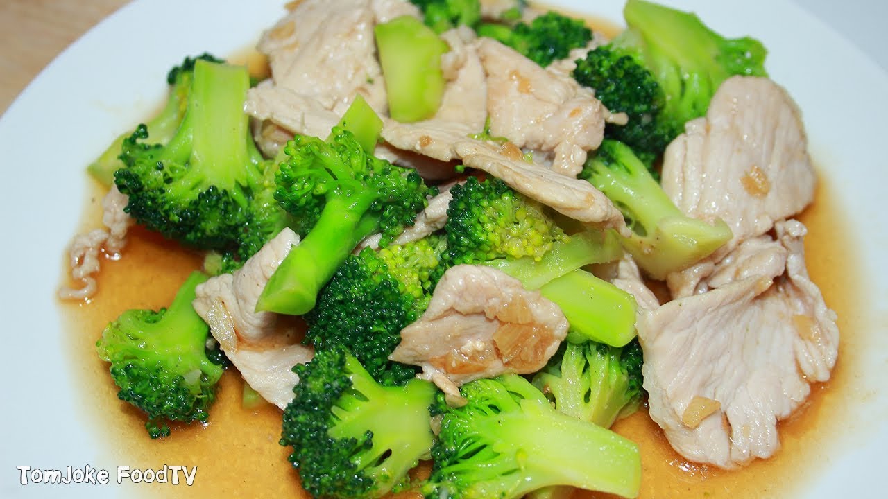 วิธีผัดบล็อคโคลี่ ให้กรอบอร่อยสียังสวยง่ายๆ Broccoli in Oyster sauce