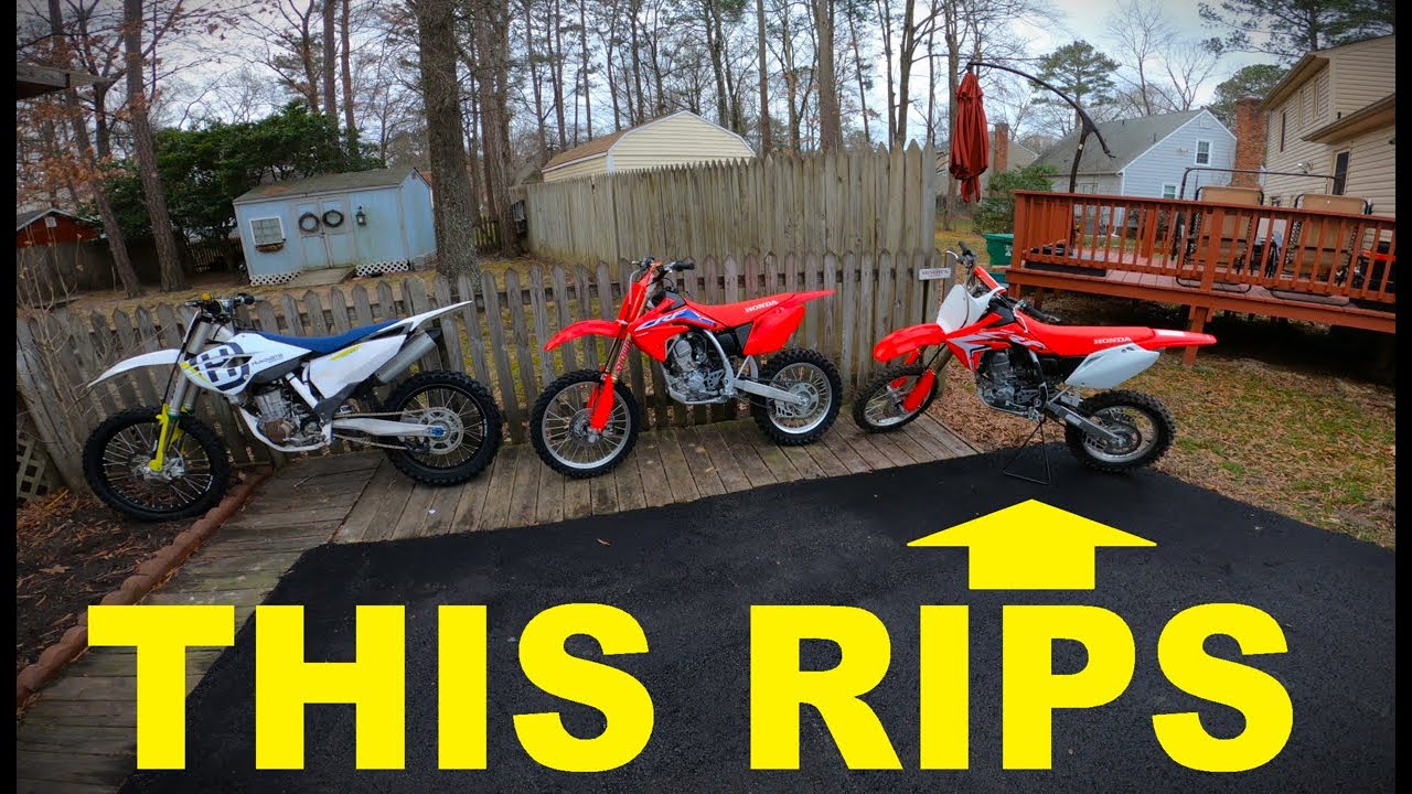 Shredding on a CRF150R!