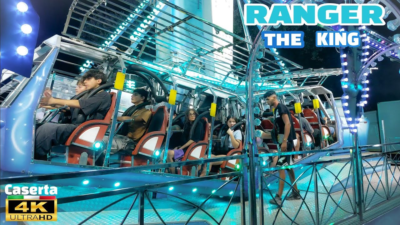 RANGER THE KING Giostre 2024 Rides 🇮🇹 Lunapark 4K Aversa