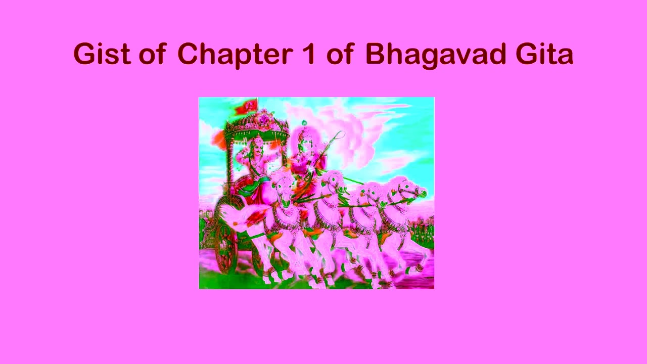 Gist of Chapter 1 of Bhagavad Gita