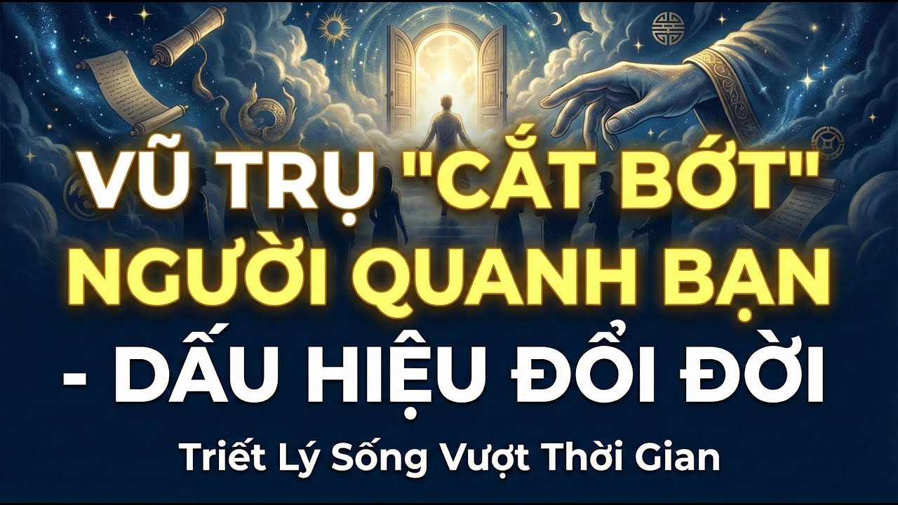 CỔ NHÂN DẠY: VŨ TRỤ “CẮT BỚT” Con Người Quanh Bạn — Vì Bạn Sắp BƯỚC SANG ĐOẠN MỚI | Triết Lý Sống