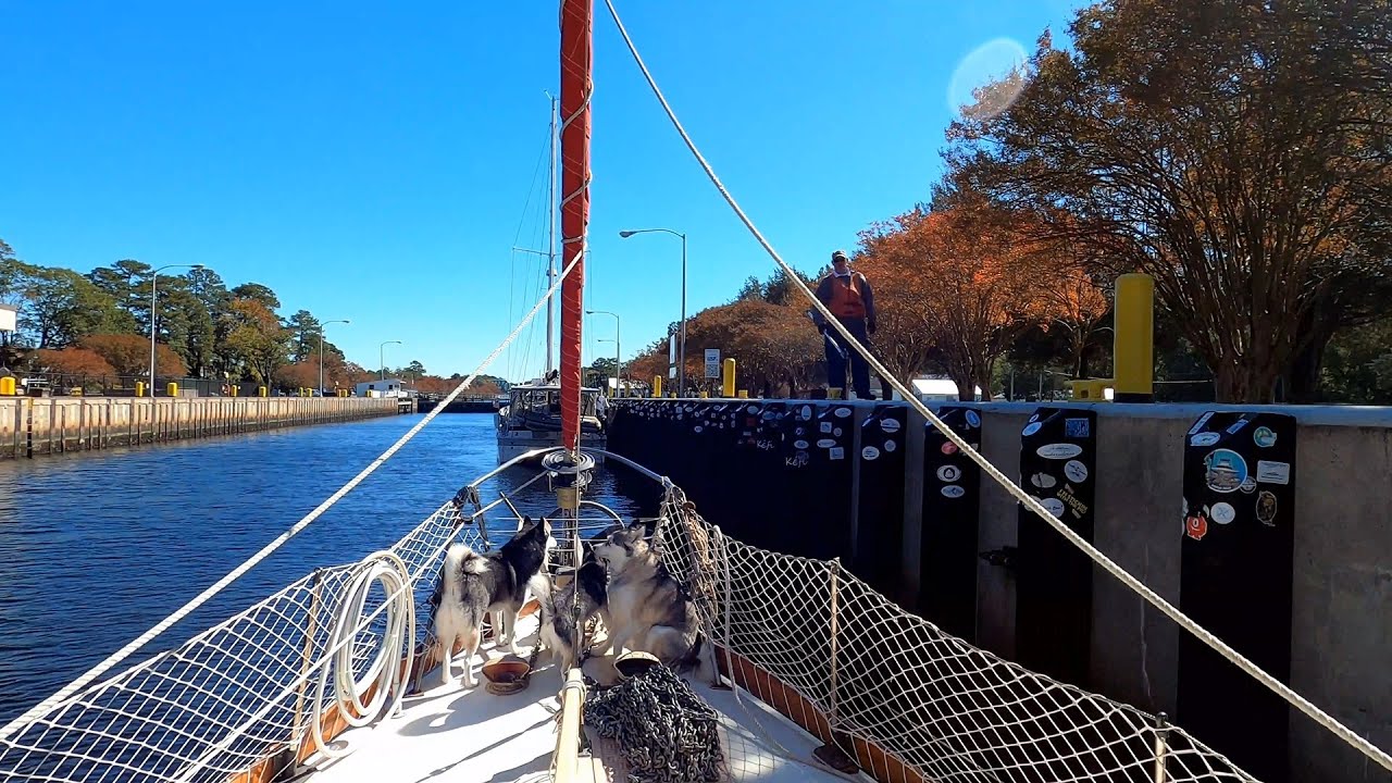 ICW Time Lapse Series: Hampton, VA to Chesapeake, VA - Gilmerton Lift Bridge - Great Bridge Lock