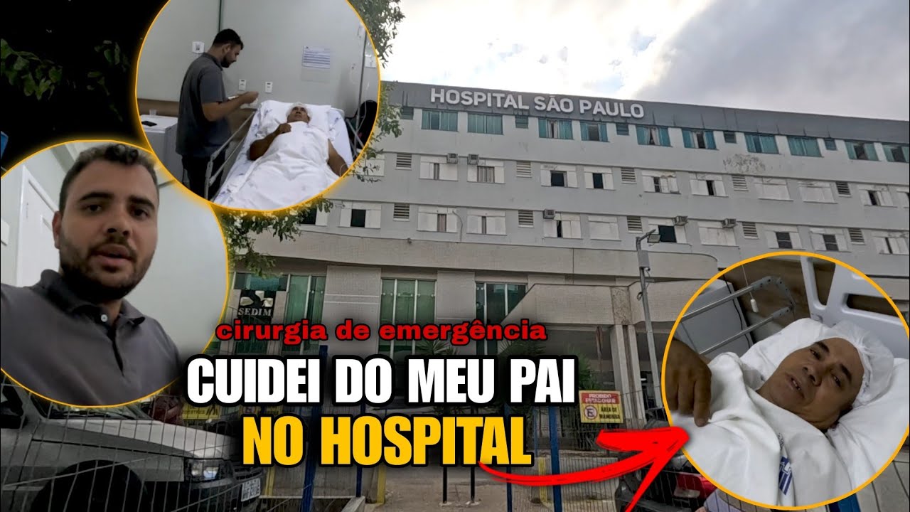PASSEI 24H NO HOSPITAL COM MEU PAI | ELE FEZ UMA CIRURGIA