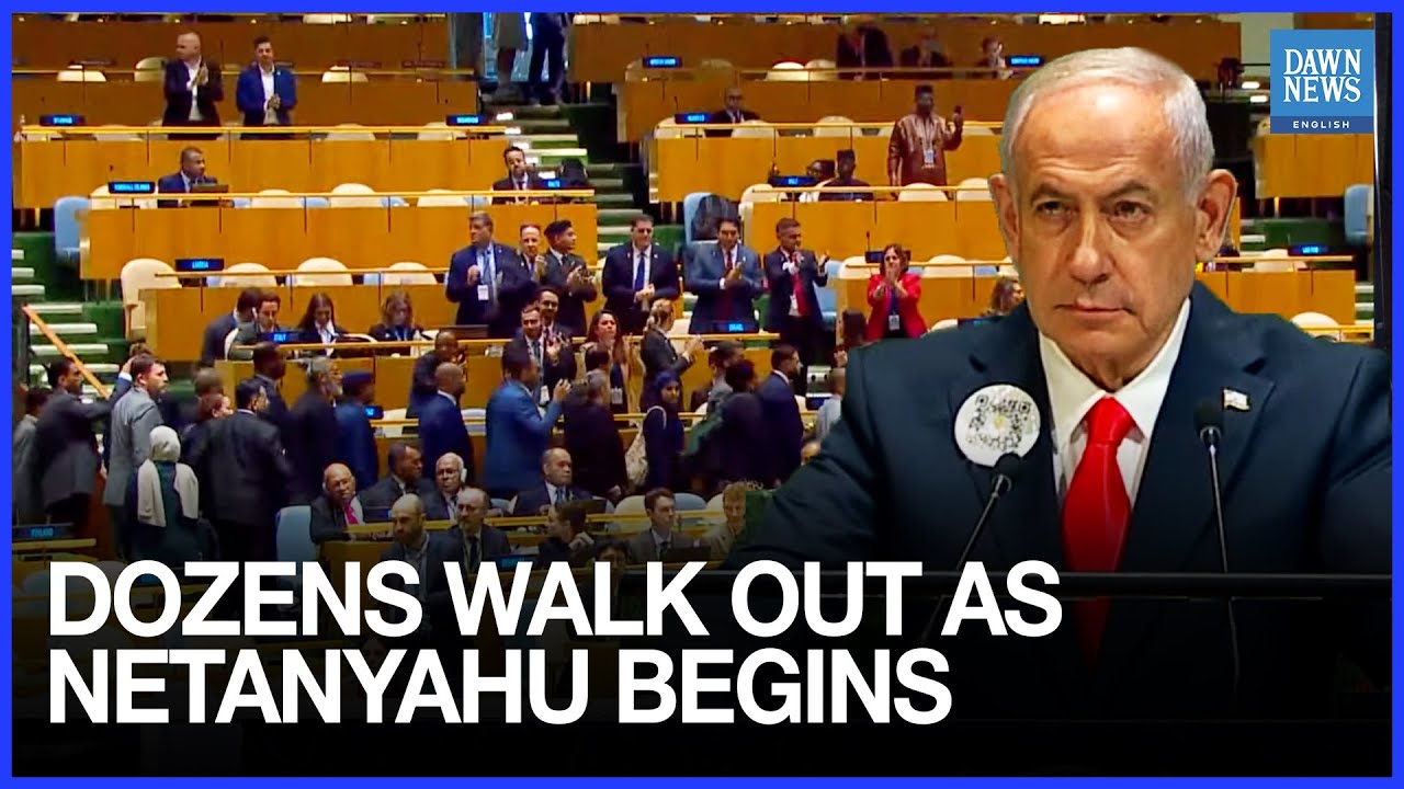 WATCH: Netanyahu Addresses UN After Dozens of Delegates Walk Out in Protest