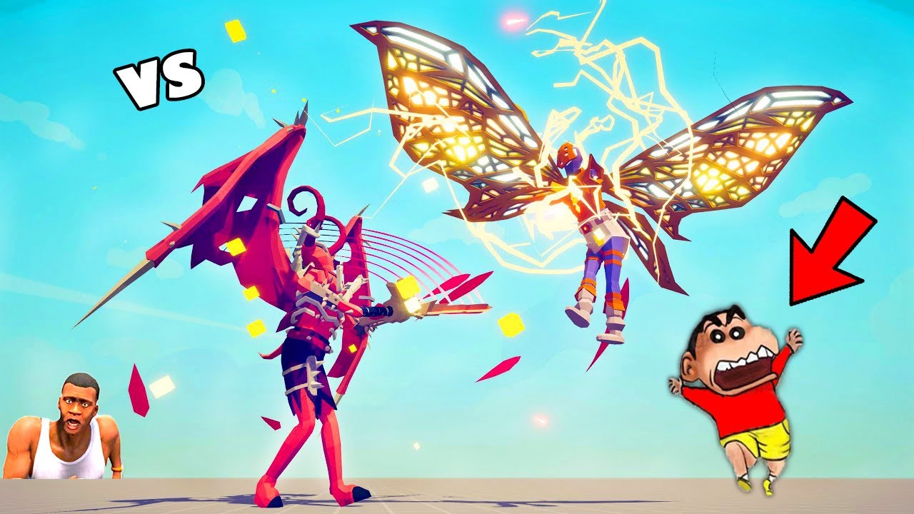 POWERFUL VOID MONARCH vs EVERY BOSS in TABS with SHINCHAN and CHOP and AMAAN-T Funny Game in hindi