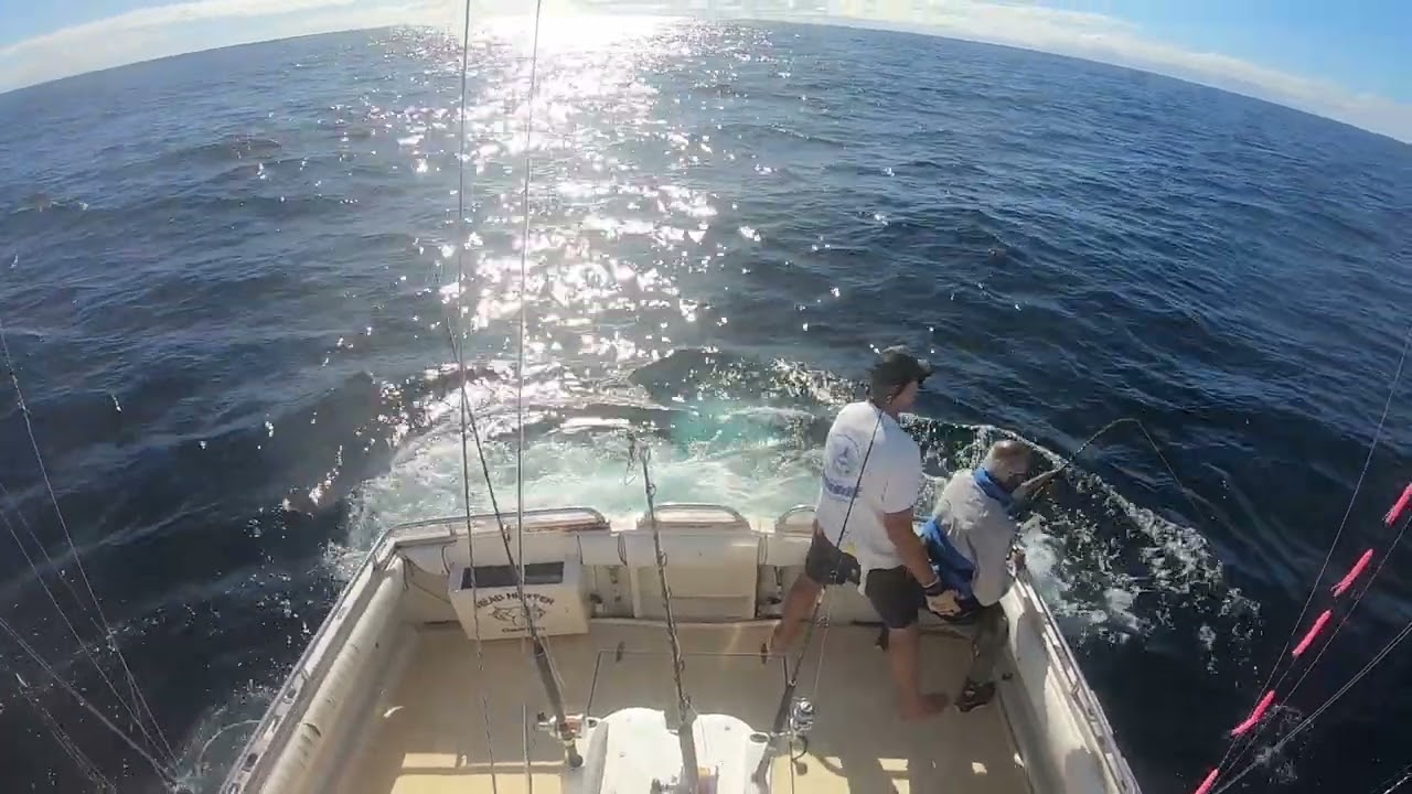 Late season big striped marlin - Bermagui Marlin Fishing - Head Hunter Charters - FULL FIGHT