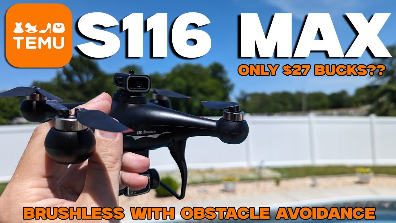 Бесколлекторный дрон с камерой S116 MAX от TEMU | Клон Mini Phantom??