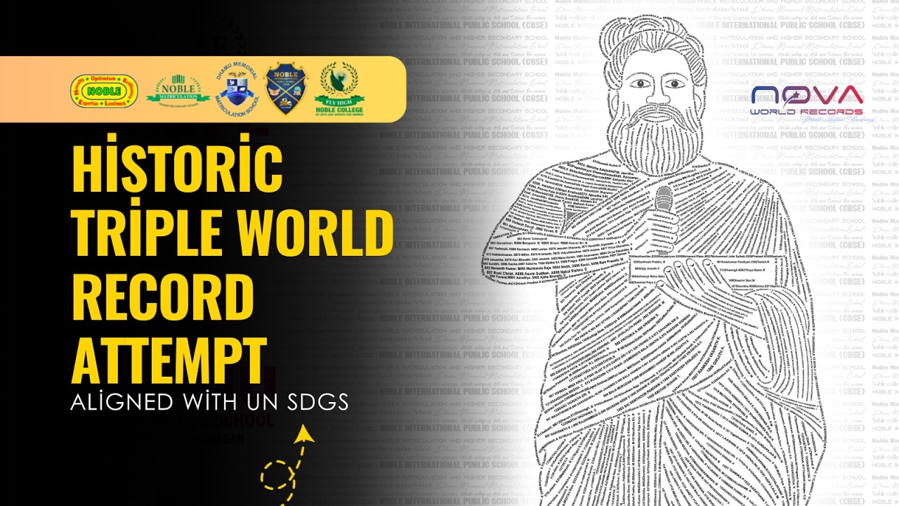 Historic Triple World Record by The Noble Group of Institutions | Nova World Records