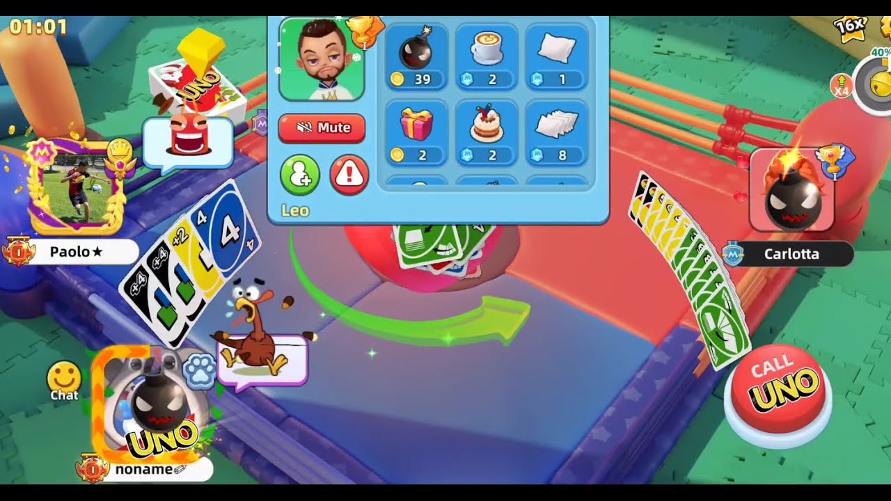 UNO! Mobile Game | Side 2 Side 100k x16 stars (Wins and losses)