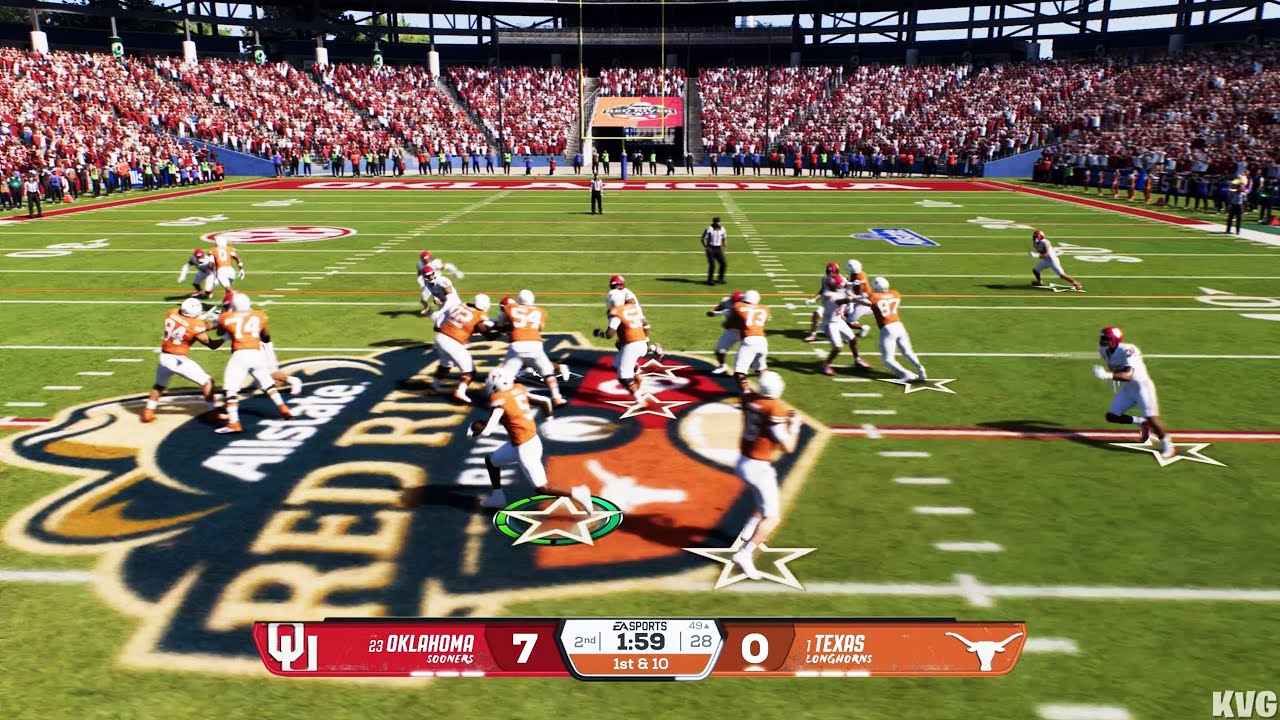 College Football 26 - Oklahoma Sooners vs Texas Longhorns - Gameplay (PS5 UHD) [4K60FPS]