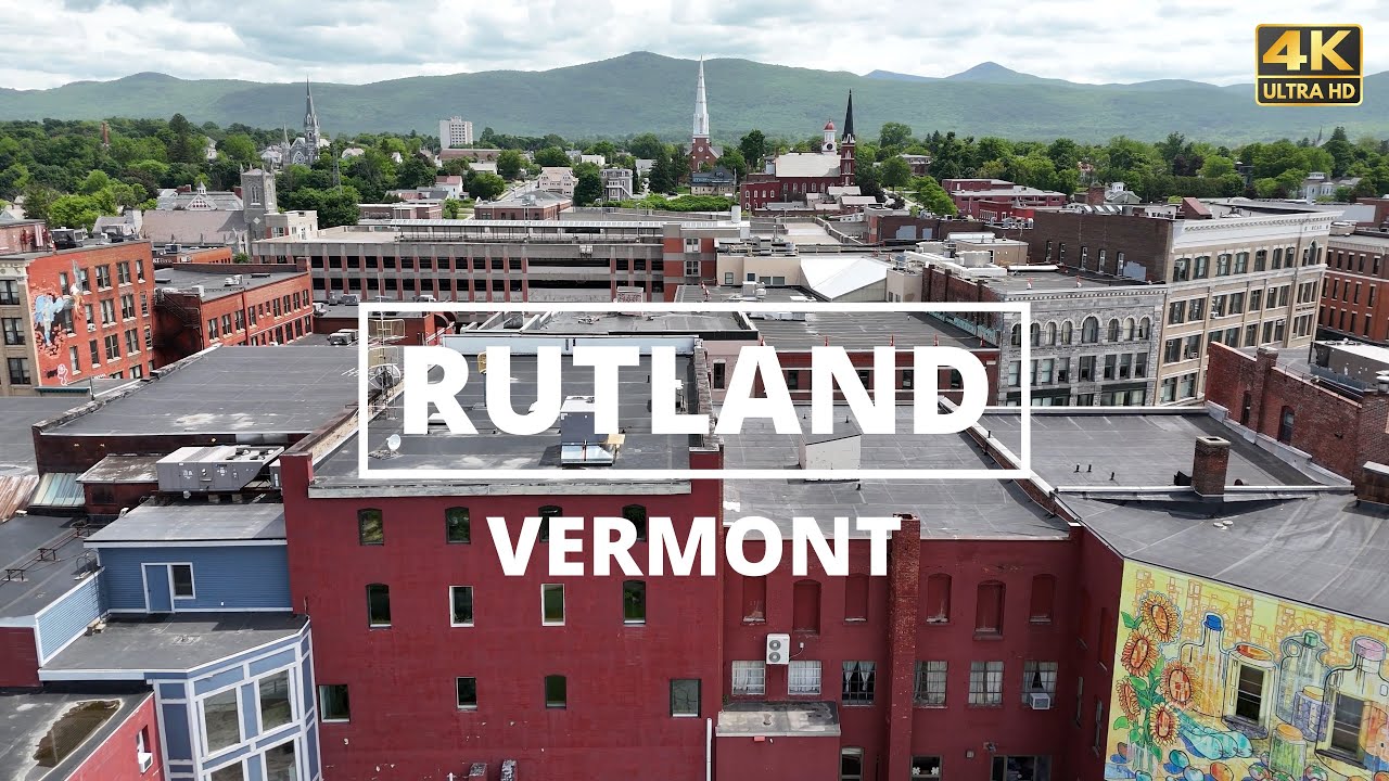 Rutland, Vermont - [4K] Drone Tour