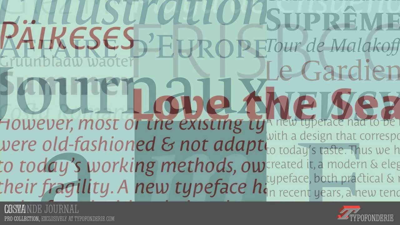Typofonderie fonts 2013