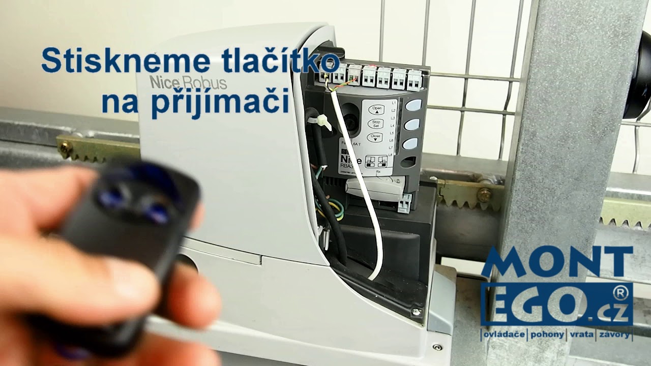 Připojení ovladače FLO2RS k pohonu Nice Robus nový typ | MontEgo.cz