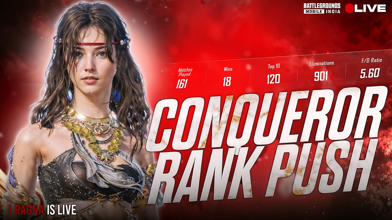 AAO CONQUEROR RANK PUSH KARTE HE | DOMINATOR OR WHAT | BGMI LIVE