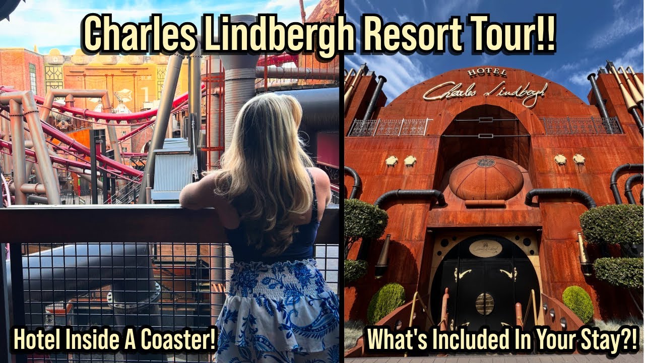 Sleeping INSIDE a Roller Coaster?! Hotel Charles Lindbergh at Phantasialand Review