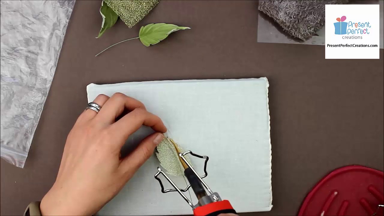 How to make fabric leaves for millinery and jewellery projects