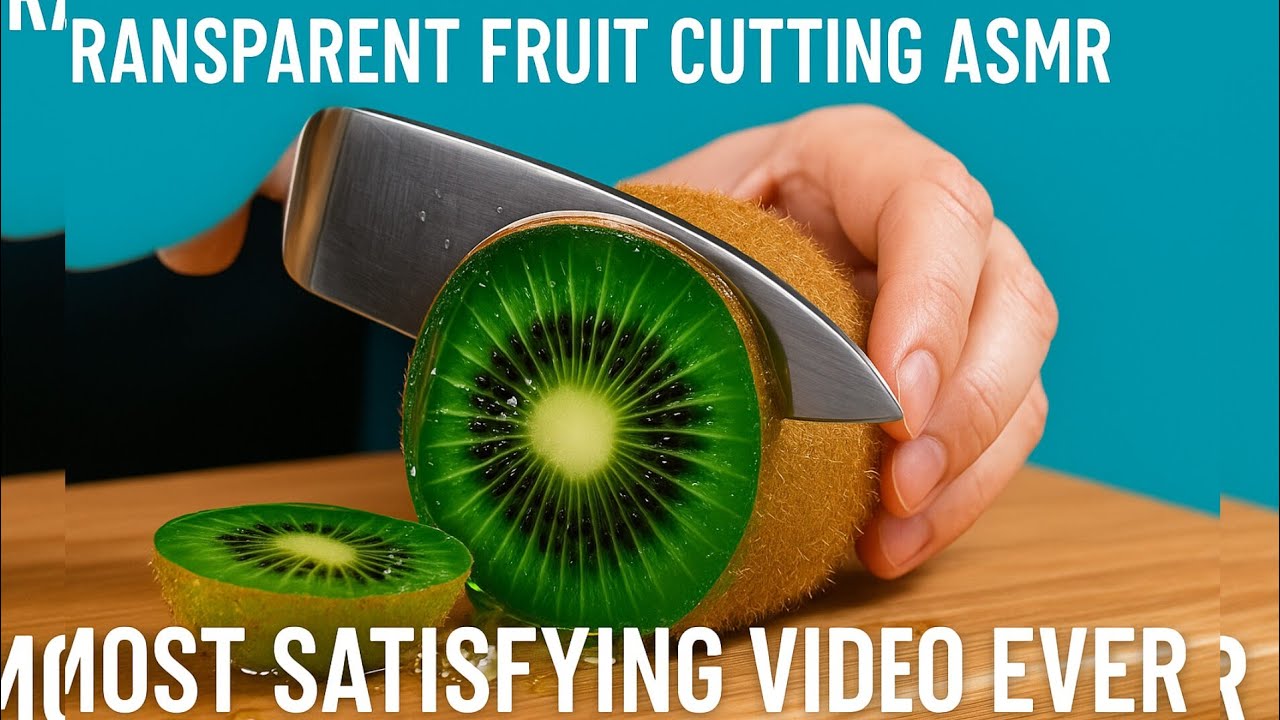 Transparent Fruit Cutting ASMR 🍉💧 | Most Satisfying Video Ever