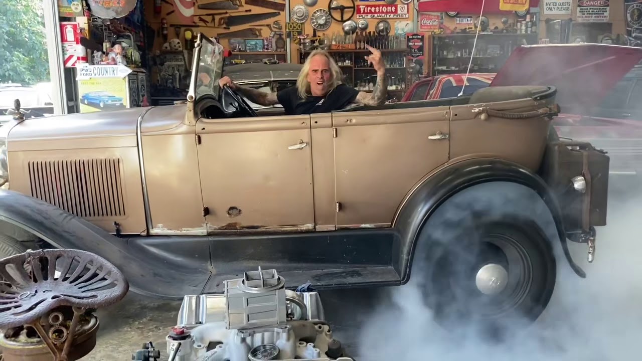 1929 model A smokin it up