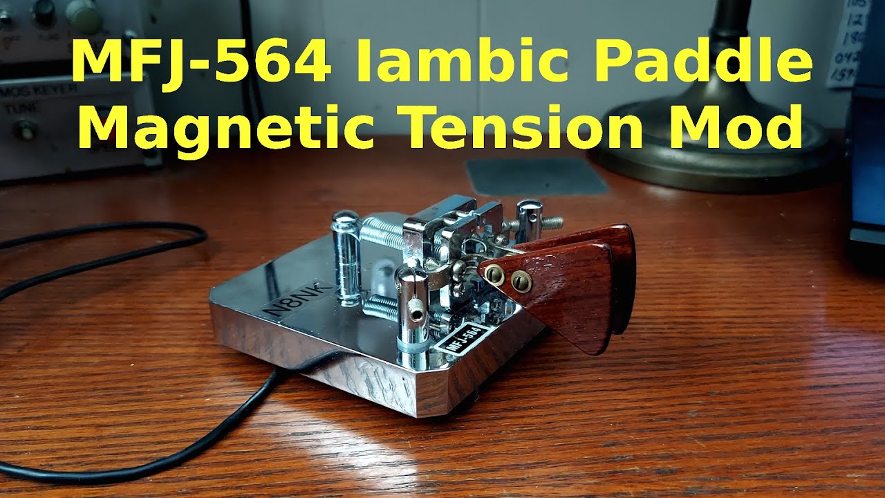 MFJ-564 Iambic Paddle Magnetic Tension Mod
