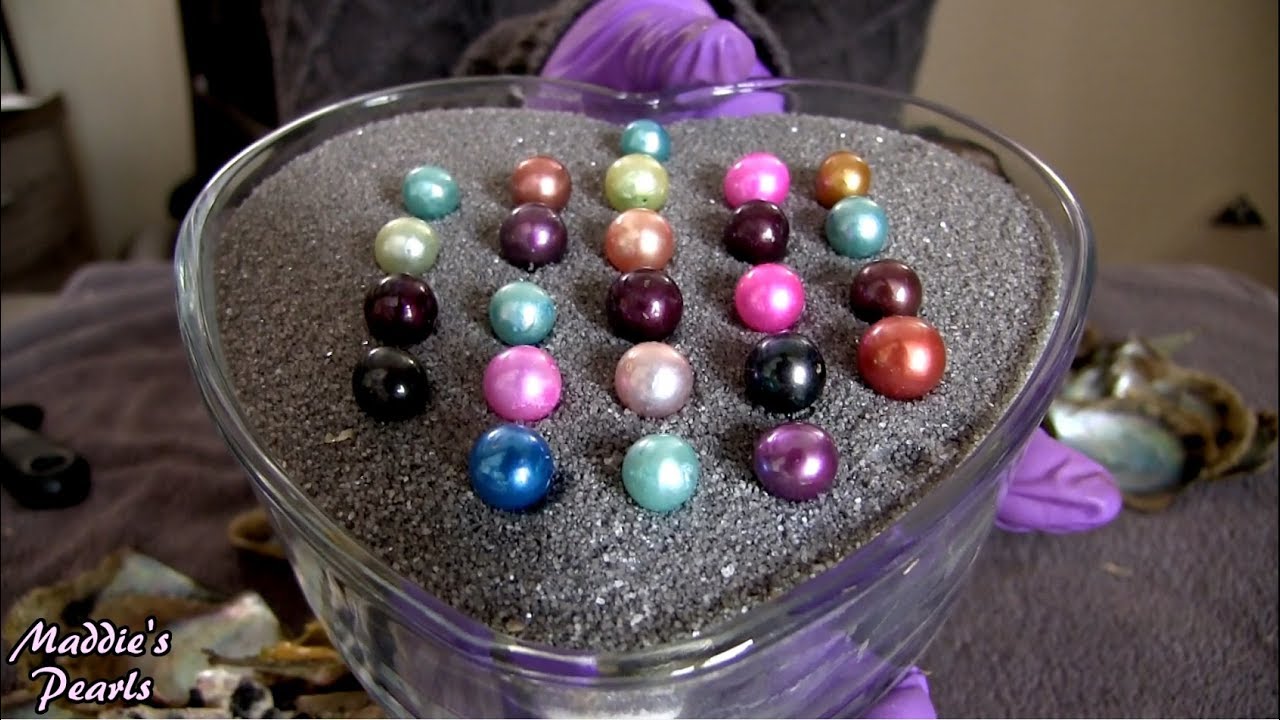 24 HUGE Exotic Edison Pearl Oyster Shuck - Check Out These Gigantic 11mm Edison Pearls!