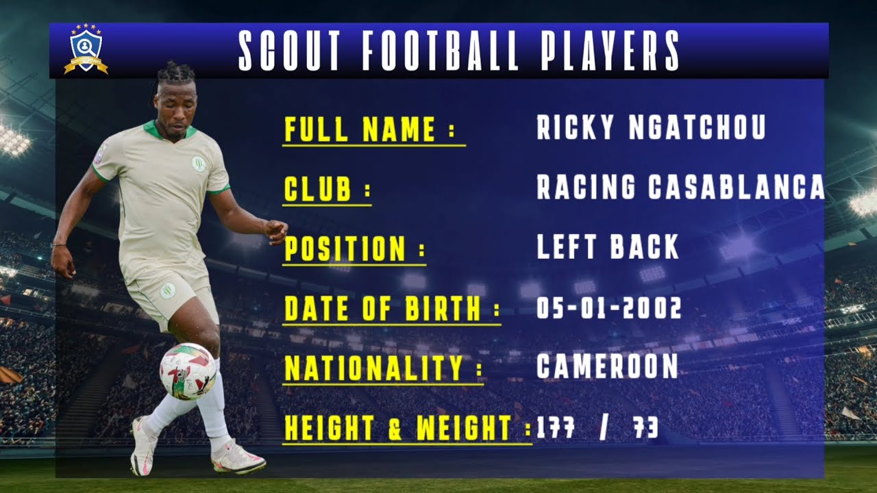 RICKY NGATCHOU 🔵 LEFT BACK 🔵 RACING CASABLANCA 🔵 2025/2026