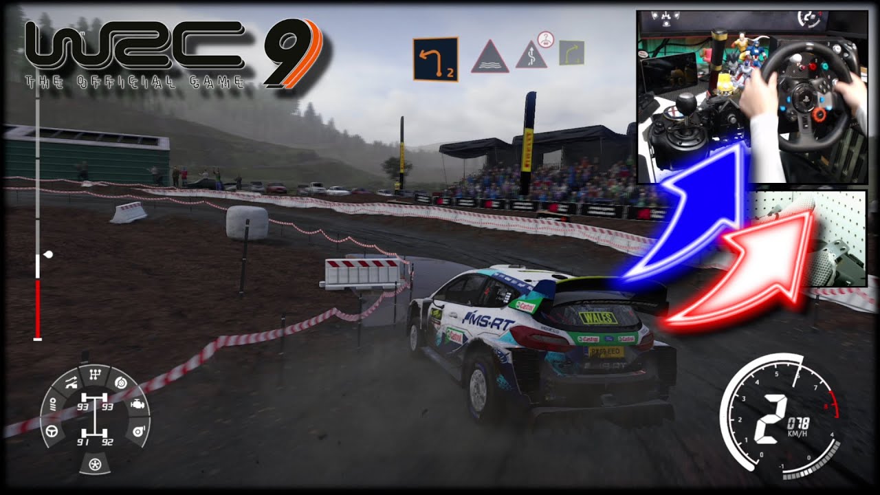 WRC 9 Ford Fiesta WRC Wales Rally GB / Logitech G29 Replay