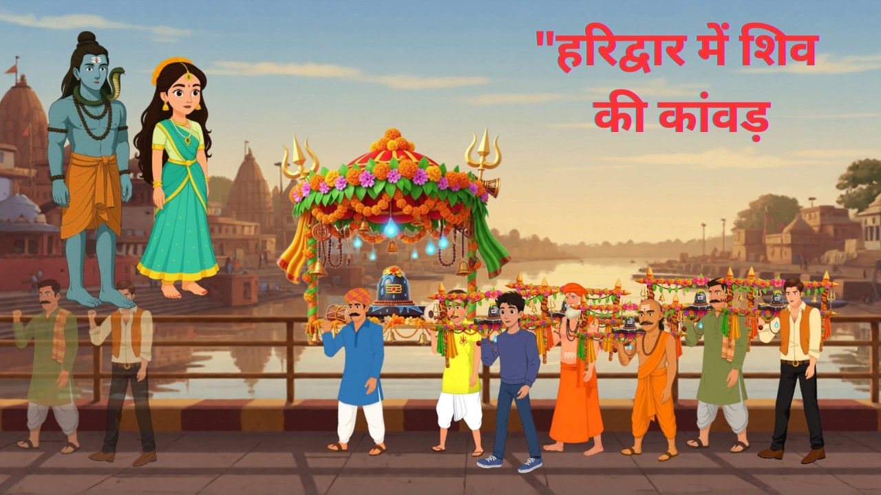 हरिद्वार से भोले की कांवड़ — भोले ने ली भक्त की परीक्षा #cartoon #hindi #stroytime #animation