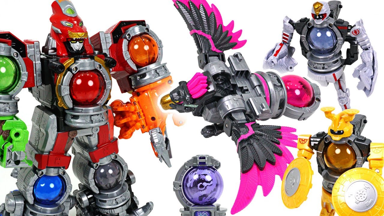 Power Rangers Uchuu Sentai Kyuranger Kyutama Gattai 04, 06, 08 DX Kyurenoh combine! - DuDuPopTOY