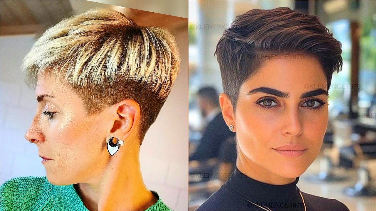 Boy cut for girls over 50 | Pinterest pixie hair cuts | Undercut Pixie haircut 2025 | md