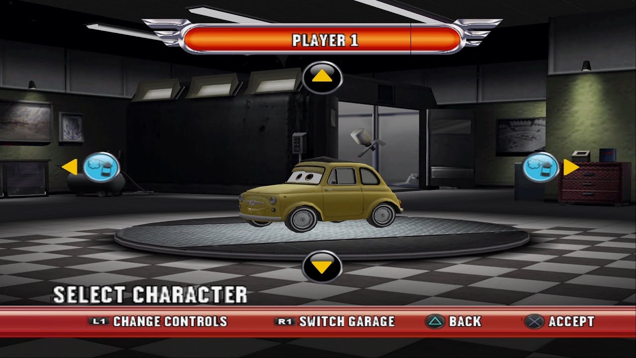 Cars Race-O-Rama PS2 - Luigi Gameplay (PCSX2)