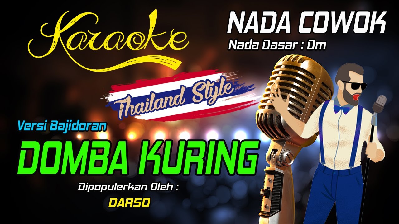 Karaoke DOMBA KURING  - Darso ( Nada Pria )