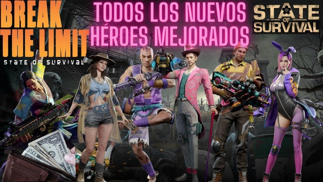 State of Survival: APARIENCIAS NIVEL MAESTRO DE LOS NUEVOS HÉROES REMASTERIZADOS