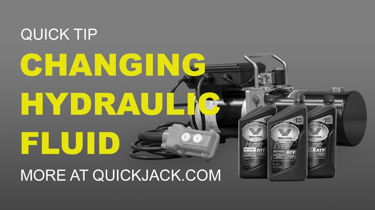How to Change the Hydraulic Fluid from Your QuickJack Power Unit