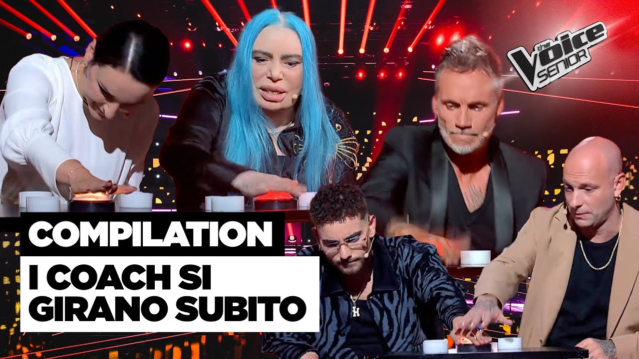 😱 I Coach di The Voice Senior SI GIRANO SUBITO (Compilation)