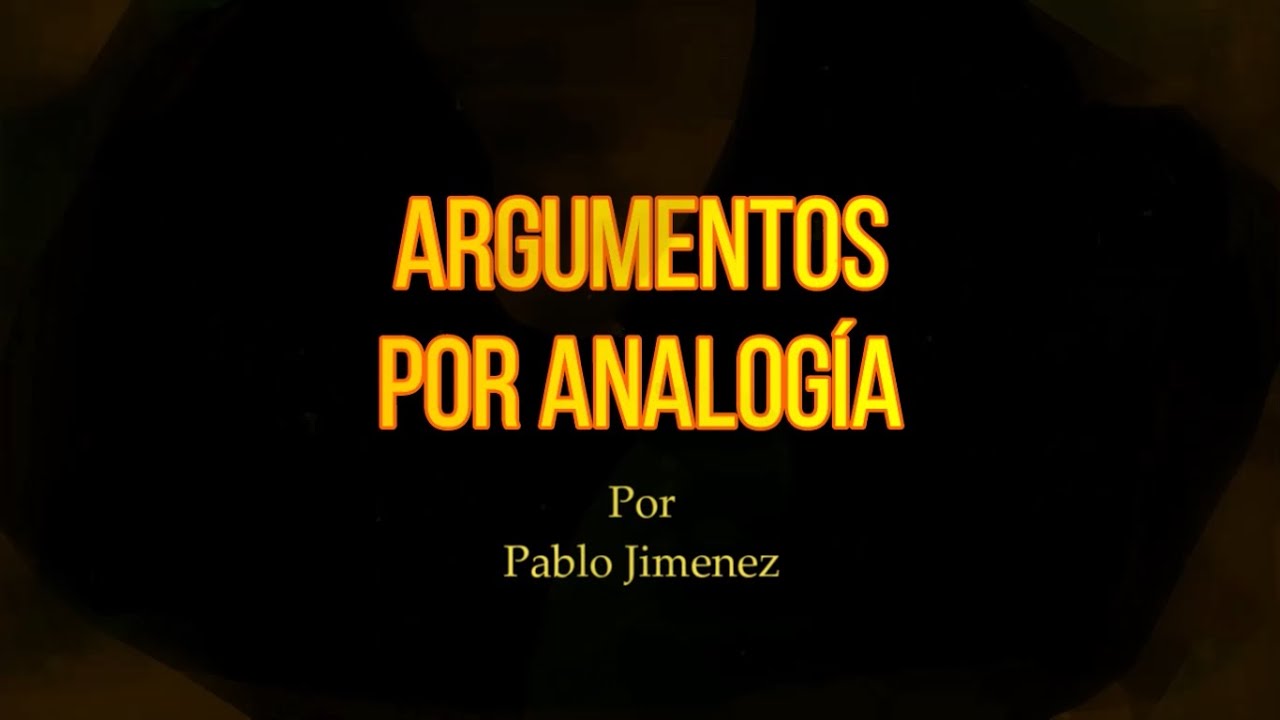 Argumentos por analog&iacute;a