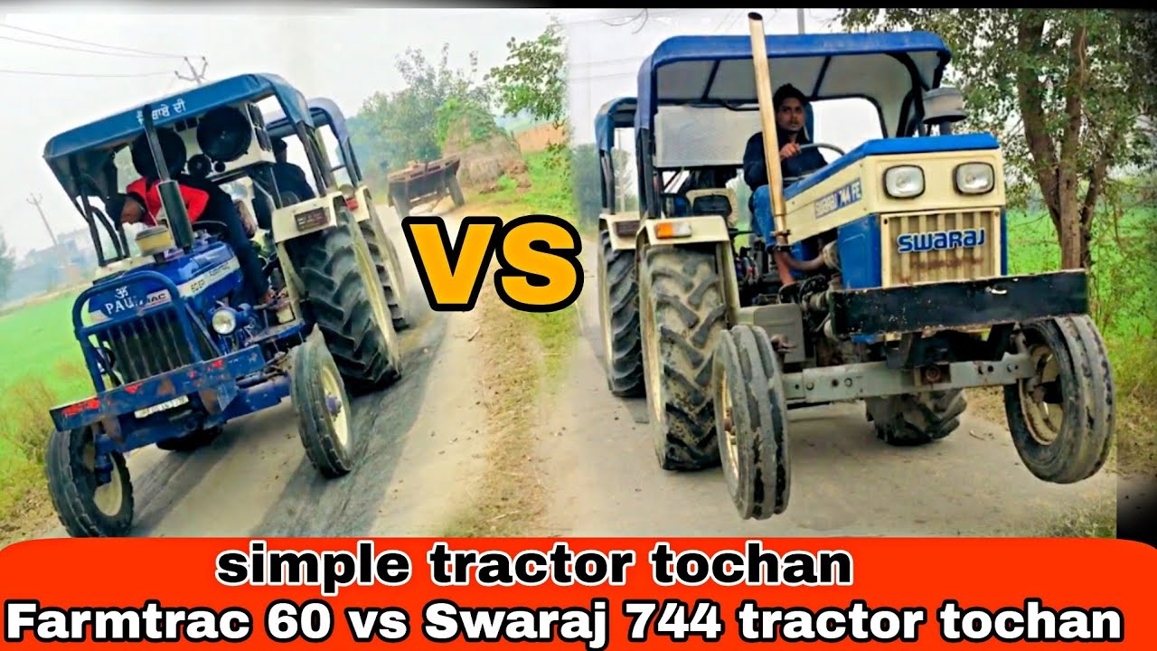 Farmtrac 60 Epi vs Swaraj 744 tractor tochan // कौनसा Best है❓🤔🧐 विडियो जरूर देखों🙏