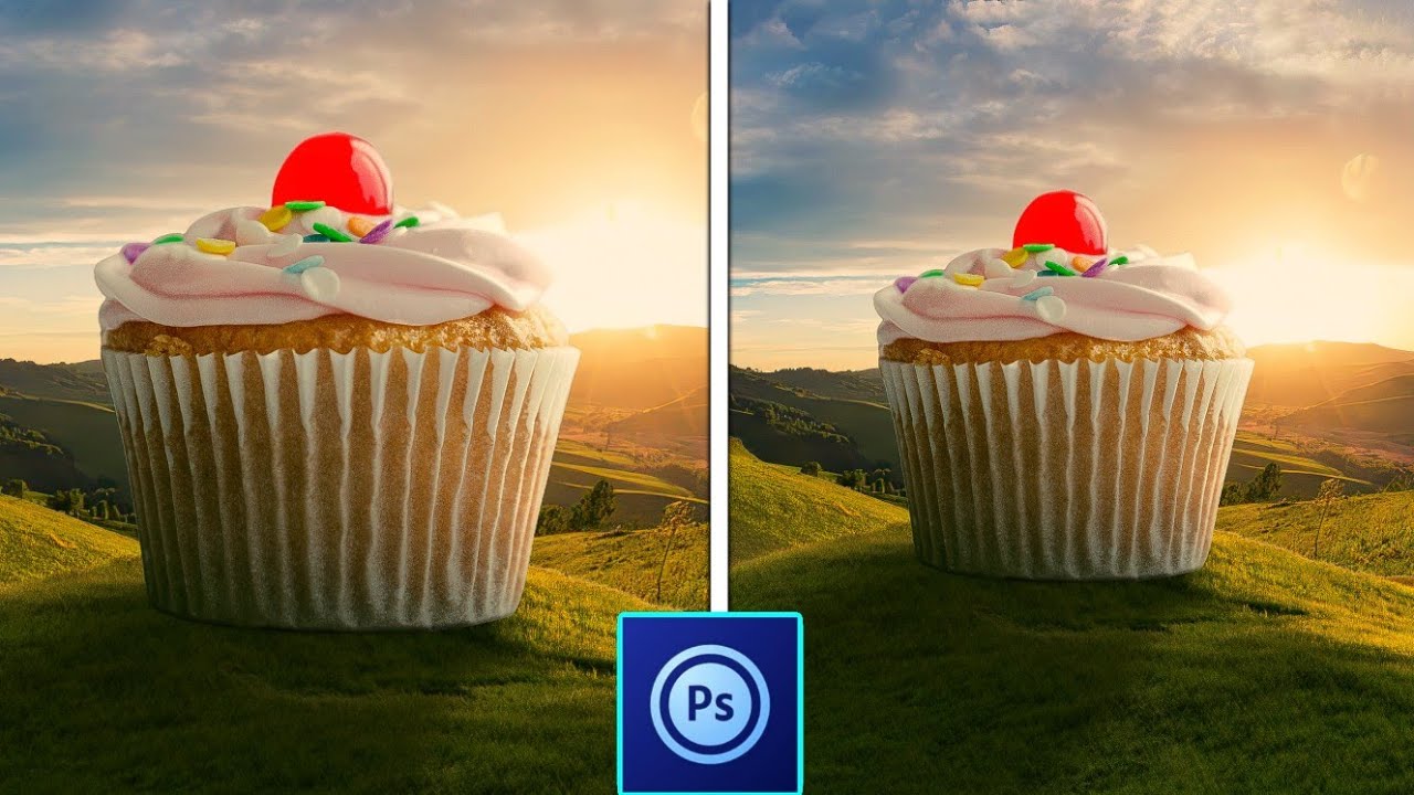 PS Touch Tutorial - Giant Cupcake Photo Manipulation in ps touch/android