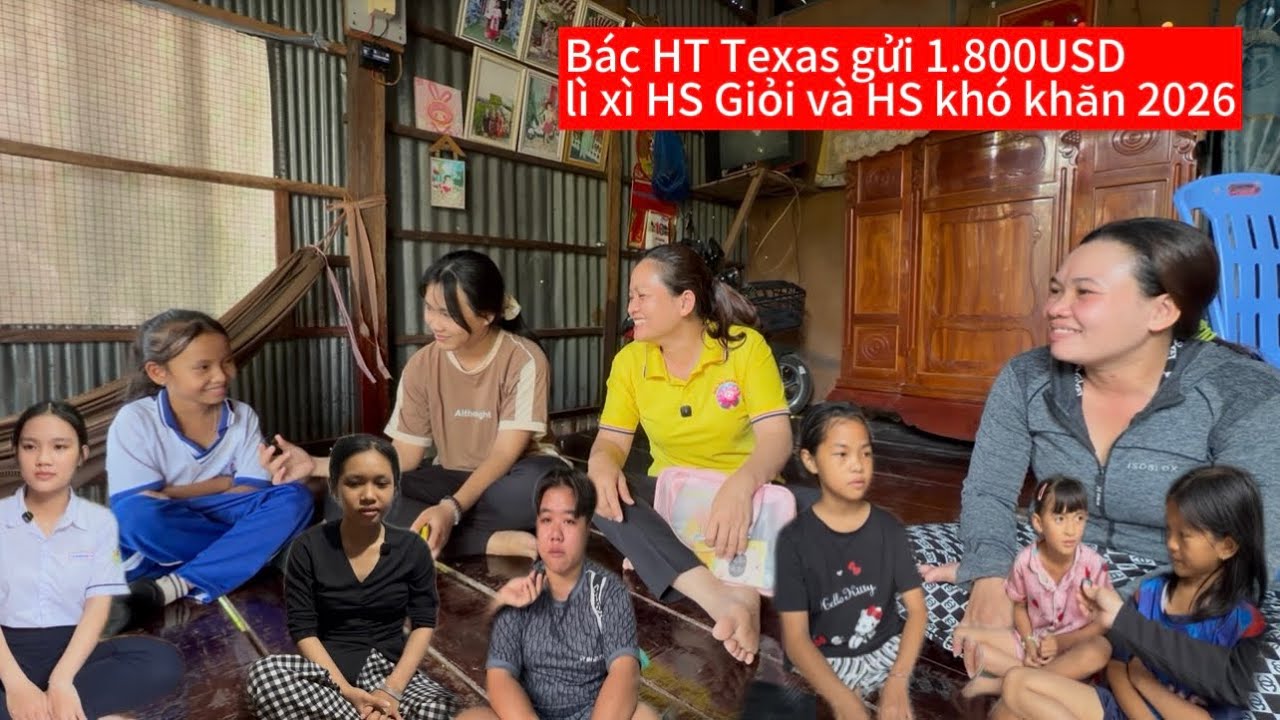 Bác HT Texas Gửi 1.800USD Lì Xì Tết 2026 HS Giỏi Và HS Khó Khăn/Tập 997