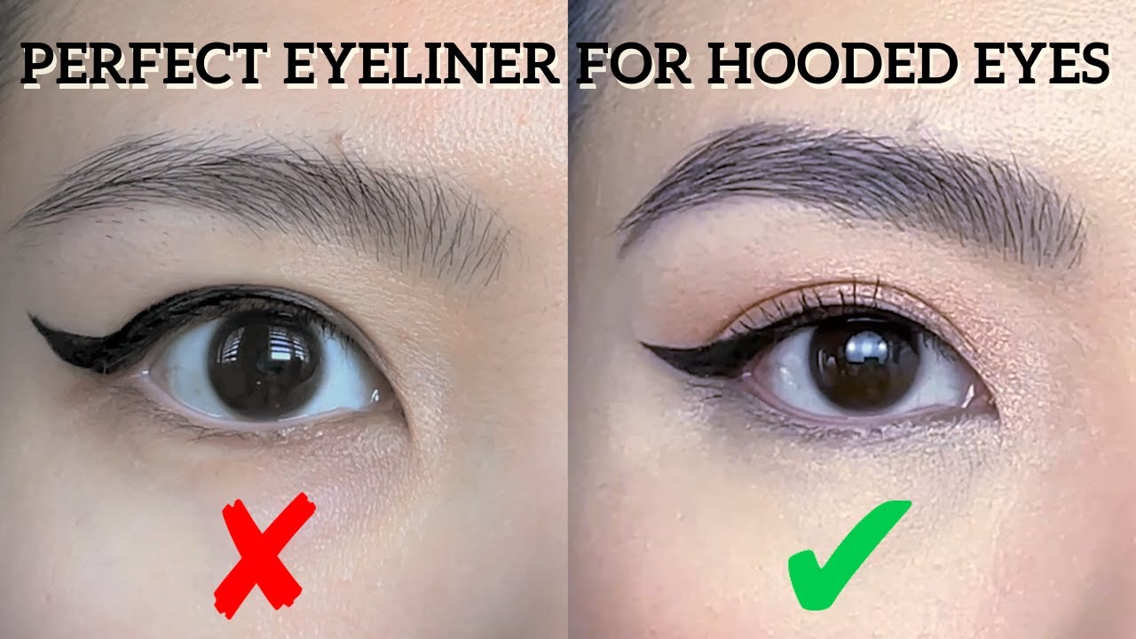 How To PERFECT WINGED EYELINER for Hooded Eyes (Beginner Friendly) - Thick and Bold BAT Winged Liner